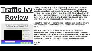 Traffic Ivy Review | Find Honest Reviews Of Traffic Ivy In The Comments