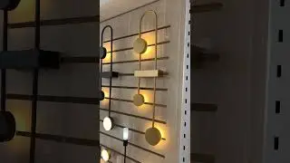 L&aacute;mpara moderna de pared led gold