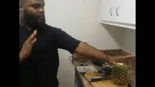 WTF= WOW THAT'S FRUIT-  Pineapple Hookah Head