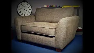 Reupholstering a snuggle chair -DIY WORK-DO IT YOURSELF