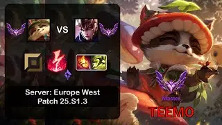 Teemo Top vs Quinn - EUW Master - Patch 25.S1.3