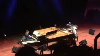 Herbie Hancock and Chick Corea perform 