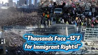 Thousands protest us immigration and customs enforcement in Minnesota #news