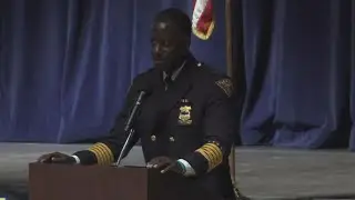 Cleveland Police Chief Calvin Williams announces resignation during awards ceremony