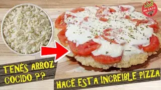 🍕 БЕЗДРОЖЖЕВАЯ ПИЦЦА НА СКОВОРОДЕ 🍕 На основе риса, полезная, без глютена, без духовки, без муки