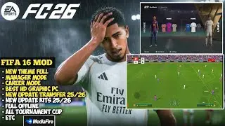 FIFA 16 MOD EA FC26 ANDROID OFFLINE FULL TOURNAMENT CUP UPDATE TRANSFER & KITS 25/26 BEST HD GRAPHIC