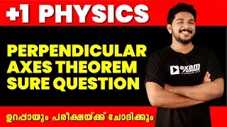 Plus One Model Exam | Physics | Perpendicular Axis Theorem | Exam Winner