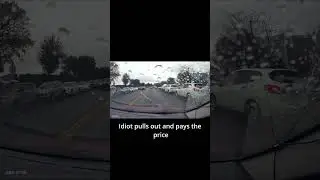 Idiot pulls out and pays the price #idiotsondashcam #dashcamfails #dashcamlessons