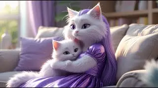😻🐱⚔️Cute Kitten Cuts Mom Cat's Hair to