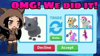 I TRADED FROM A CAT TO NEON LEGENDARY OMG! GIVE AWAY!|Roblox Adopt Me| Trading!