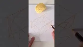 How to Draw Pringles in Two Point Perspective #shorts