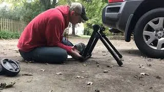 Alpcour Fluid Bike Trainer Stand Assembly in Time Lapse