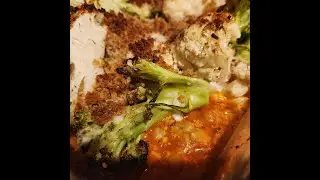 Recipe Roulette - Broccoli Cauliflower and Chickpea Parmesan