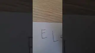 How to write letter E - Come scrivere la lettera E
