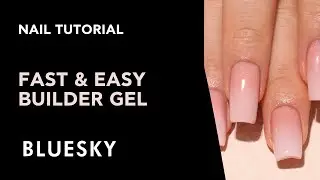 Clean Girl Nails Made Easy | Minimalist Gel Manicure with Peach Glitz ✨ | Bluesky Cosmetics