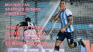 FLAUTA LOPEZ CALIENTE POR EL PENAL INEXISTENTE: RACING GANO POR EL PESO QUE TIENE BLANCO EN AFA