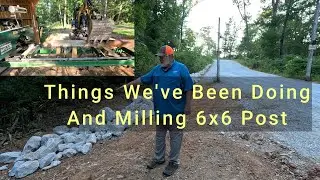 Road Maintenance Update | Milling 6&rdquo;x6&rdquo; Posts From Utility Poles