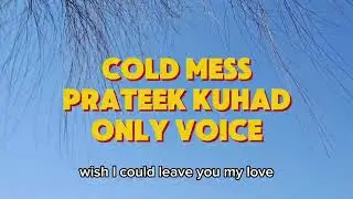 Cold/Mess (Voice Only) | Prateek Kuhad | Acapella Cover | Indian Indie