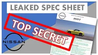 2023 NISSAN Z LEAKED BUILD SHEET AND OPTIONS LIST | 400z Options and Details Leaked from Nissan