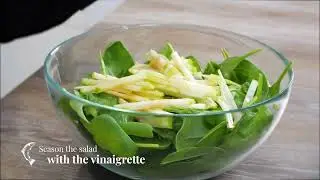 Scottish Salmon caraway seeds baby spinach leaves