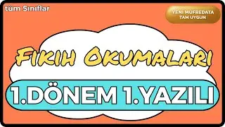 Fıkıh Okumaları 1.Dönem 1.Yazılı Cevapları (2025-Maarif)