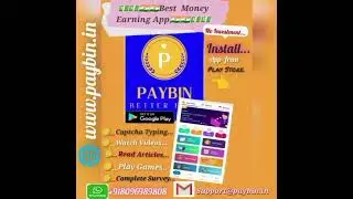 Earn Money with Paybin app with our investment 