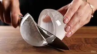 ASMR Coconut Made of Glass | Ultra Relaxing Cutting Sounds