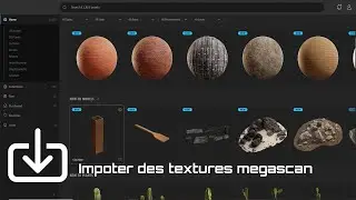 Importer une texture megascan dans Unreal Engine