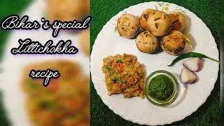 Bihar's special litti chokha⚪🌕 #food #bihar #littichokha #minivlog #trending #shortsfeed #viral #diy