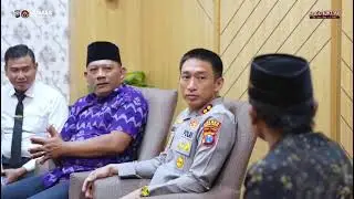 Kapolres Kediri Kota menerima kunjungan silaturahmi dari Paguyuban Seni Pecut Samandiman Kota Kediri