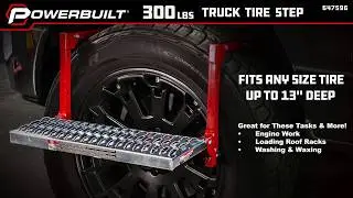 Safely Load A Vehicle Roof Rack and Reach A Truck Engine Bay with this Heavy Duty Folding Tire Step