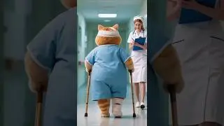 Имбирный кот влюбился в доктора 😻 Часть 3 #funny #china #travel #cartoon #cat #animation #animals