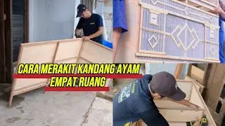 Cara Merakit Kandang Ayam 4 Ruang Mewah & Estetik | How to make chicken cage
