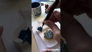 Creating a STARBUCKS cup - ☕️ #coffee #art #starbucks #quilling #handmadeart #artist #paperart