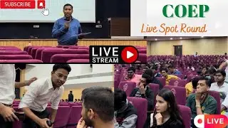 Live Coep Spot Round Coep 20 nov 2022🔥|MHT -CET and JEE spot round at coep |