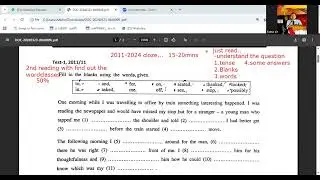 cloze passage clear ideas for gce OL students