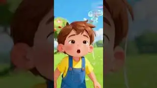 🌈 The Little Wind and the Lost Kite | 1-Minute Kids Story | Moral Tale for Children