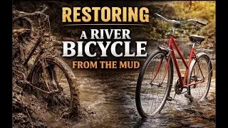Restoring a Bicycle Found Buried in a River | Silent Restoration Doc #restoration #viral #foryou