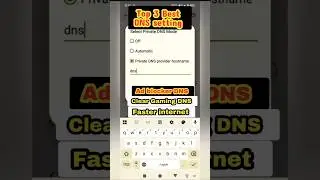 Top 3 Private DNS setting for faster internet Gaming and ad blocker | how to ad blocked for DNS