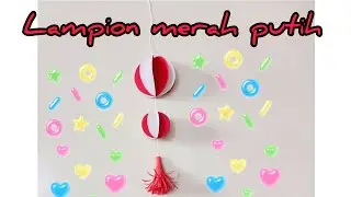 Lampion merah putih untuk hiasan Agustusan 