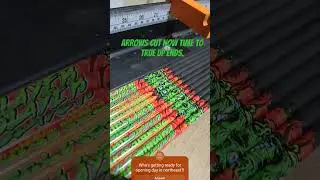 Arrow Cutting and Building - Black Eagle Zombie Slayers #hunting #archery #hoyt #blackeagle