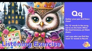 ESL Game | Vocabulary Song - Letter Q - Q is for Quest of Words | Vocabulary Quiz | Learn English