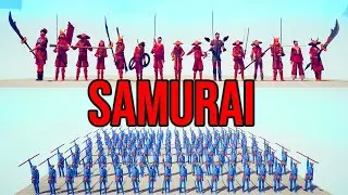 ALL SAMURAI vs 100x RANGED UNITS Part 1 | TABS - Totally Accurate Battle Simulator