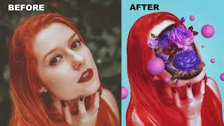 Photo Manipulation tutorial | Fully Flower Face