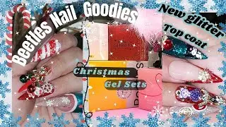📦NEW BEETLE'S NAIL GOODIES|X-MAS INSPO NAILS|GLITTER TOP COATS💕