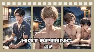 Anime Hot Springs Lookbook | AI Art | Hang Out With Us