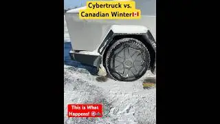 Cybertruck vs. Canadian Winter &ndash; This is What Happens! ❄️🛻 #viralvideo #shortvideo #automobile