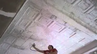 Painting the pressed tin ceiling