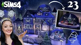 #23 - SNOWGLOBE XMAS MANSION ❄️ No CC - Speedbuild Sims 4 (Deutsch)