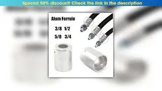 Deal Aluminum Ferrules Pipe Joint Fitting Sleeve 16mm 20mm 24mm 26mm Hole Dia. Car A/C Hose Crimp S